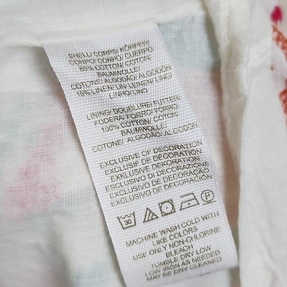 Free People White Andean Embroidered Size 6 Mini Dress - Picture 5 of 8